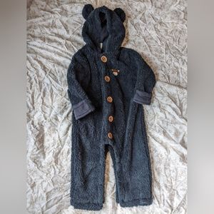 Cozy Fuzzy Fleece Bear Suit 18-24 Months
